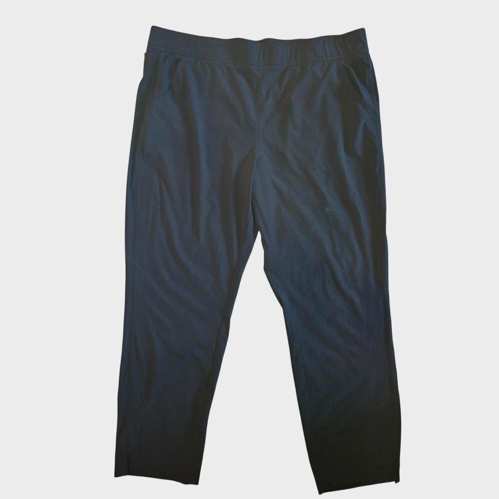 Eddie Bauer Departure Ankle Pants Women XL Black Stretch Trail Hiking 1583701